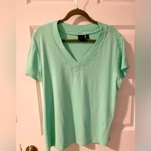Rafaella Aqua fine knit top size 2X